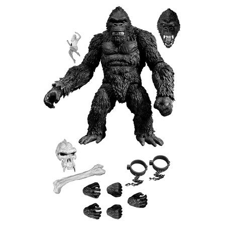 King Kong of Skull Island PX Black & White Version 7-inch Mezco Toyz
