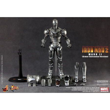 Iron Man Mark II Armor Unleashed Hot Toys 9013751 (MMS150) (Product Opened and Displayed)