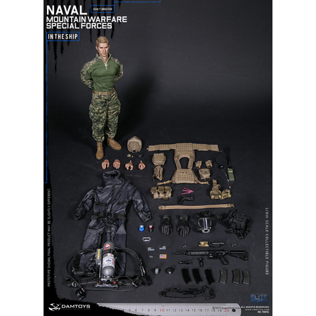 Naval Mountain Warfare Special Forces Don't breath in the Ship 1:6 figure Damtoys 78051