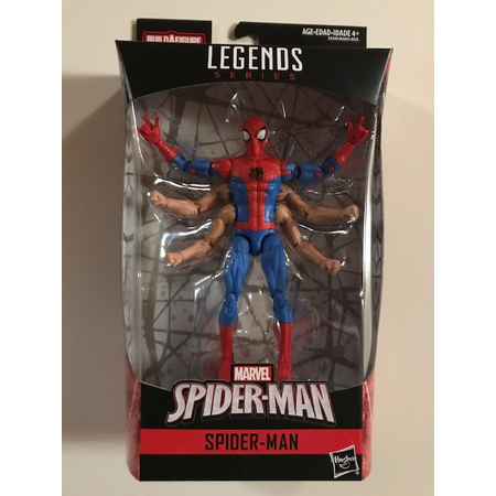 Marvel Legends Spider-Man (Six (6) bras) figurine échelle 7 pouces (BAF Kingpin) Hasbro