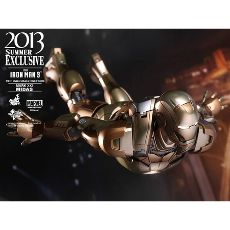 Iron Man 3 Iron Man Mark XXI (21) Midas Exclusif figurine 1:6 Hot Toys MMS208