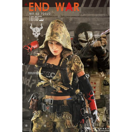 Doomsday End War Death Squad U Umir et chien figurines 1:6 Flagset 73022