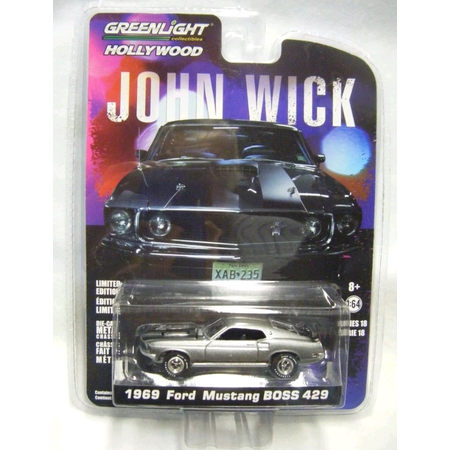 John Wick 1969 Ford Mustang BOSS 429 1:64 Série 18 Greenlight Hollywood Collectibles 44780-E