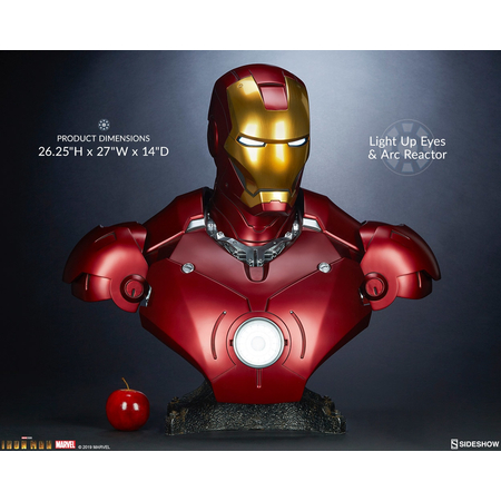 Iron Man Mark III Buste grandeur nature 1:1 Sideshow Collectibles 400329