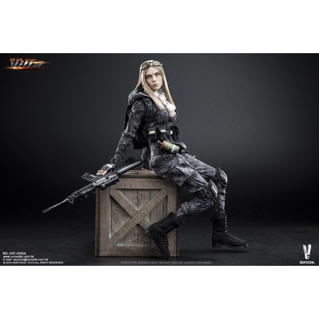 Villa Sister Police Black Python Stripe figurine 1:6 Very Cool Models VCF-2035A