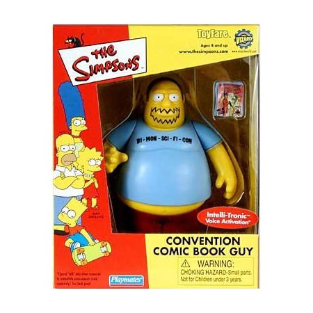 Simpsons Convention Comic Book Guy figurine Playmates