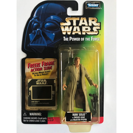Star Wars Power of the Force (Freeze Frame) - Han Solo (Endor) Hasbro