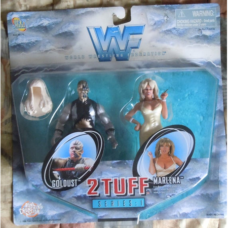 WWF 2 Tuff Series 1 Goldust and Marlena figures Jakks Pacific 81211