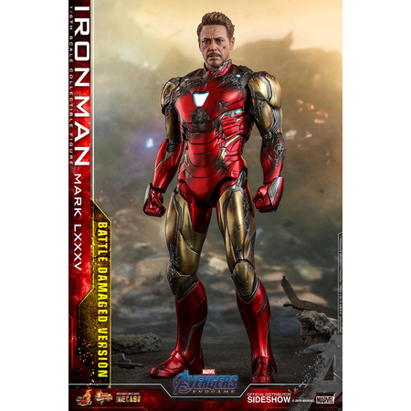 Marvel Iron Man Mark LXXXV (Version Battle damaged) Avengers: Endgame figurine 1:6 Hot Toys 904923  MMS543-D33