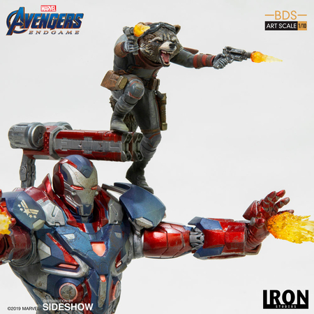 Iron Patriot & Rocket Avengers Endgame Statue 1:10 Iron Studios 904830