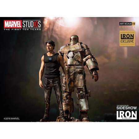 ​​Iron Man Mark I and Tony Stark Statue by Iron Studios Marvel Studios: The First 10 Years - Art Scale 1:10 903652