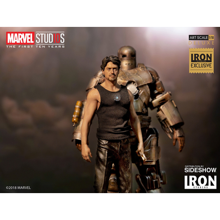 ​​Iron Man Mark I and Tony Stark Statue by Iron Studios Marvel Studios: The First 10 Years - Art Scale 1:10 903652