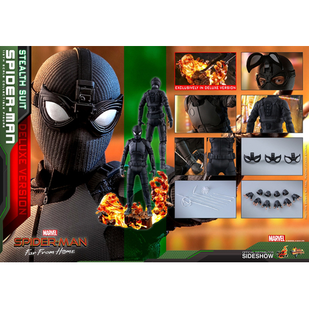 Spider-Man Uniforme furtif (Stealth Suit) Version Deluxe figurine 1:6 Hot Toys 904858 MMS541