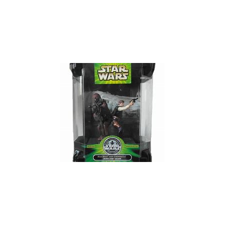 Star Wars Power of the Jedi 25th Anniversary - Han Solo and Chewbacca Death Star Escape Hasbro