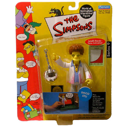 Simpsons Série 9 Disco Stu figurine Playmates Toys 89200