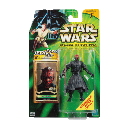 Star Wars Power of the Jedi - Darth Maul Final Duel Battle Damage Hasbro