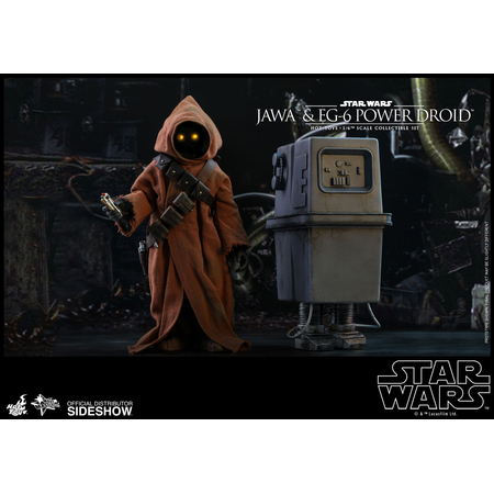 Star Wars Jawa & EG-6 Power Droid figurines 1:6 Hot Toys 904942 MMS554