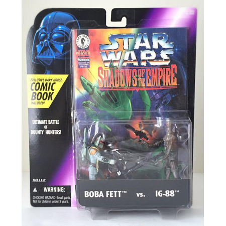 Star Wars Shadows of the Empire Boba Fett contre IG-88 incluant BD Hasbro