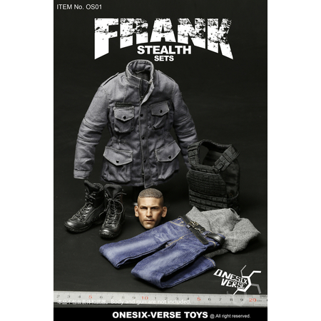Frank Stealth ensemble de vêtements avec tête 1:6 Onesix-Verse Toys OS01