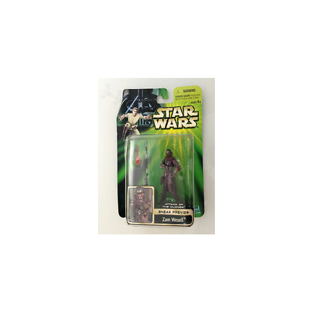 Star Wars Attack of the Clones - Zam Wesell Sneak Preview Hasbro