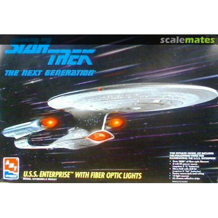 Star Trek The Next Generation TNG USS Enterprise avec lumière modèle à coller AMT ERTL 8772