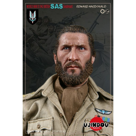 SAS British Lt Edward MacDonald WWII 1942 1:6 figure Ujindou UD-90002