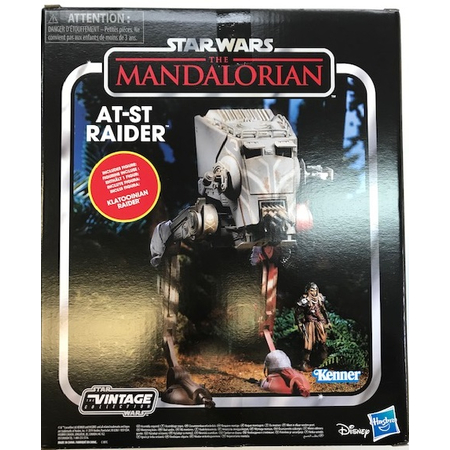 Star Wars The Vintage Collection The Mandalorian Véhicule AT-ST Raider avec Klatooinian Raider échelle 3,75 pouces Hasbro E6997