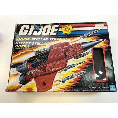 GI Joe 1988 Cobra Stellar Stiletto Canadian Box (Used, Incomplete) Sell is Final Sold in Store Only