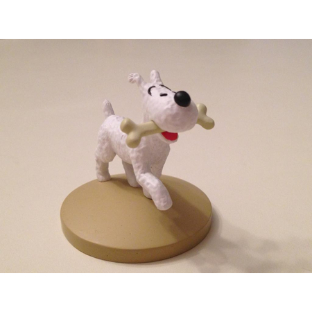 ​​​​Tintin Figurine Milou avec un Os 5cm