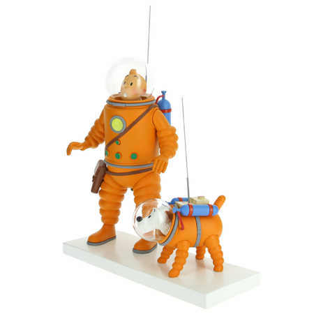 Tintin et Milou On a Marché sur la Lune Statue 24cm