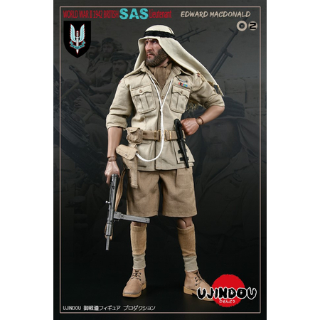 SAS British Lt Edward MacDonald WWII 1942 1:6 figure Ujindou UD-90002