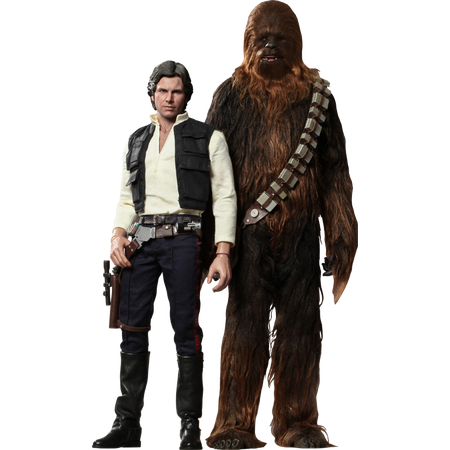 Han Solo and Chewbacca Movie Masterpiece Series