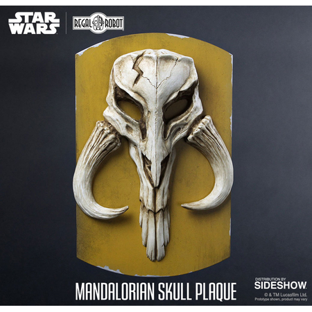 Mandalorian Skull Plaque Statue by Regal Robot 904005