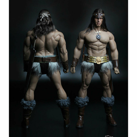Conan (style) figurine complète corps, armes et tête 1:6 (voir notes) TBLeague Mr Toys MT2018-20