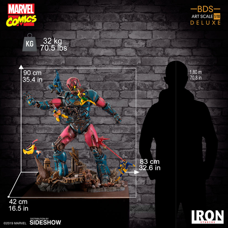 X-Men VS Sentinel #1 (de Luxe) Statue 1:10  Iron Studios 905470