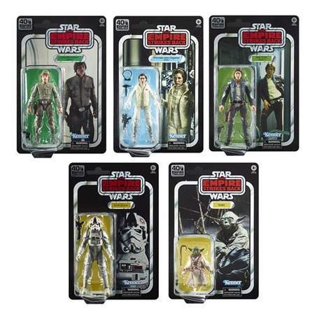 Star Wars Black Series Empire Strikes Back 40th Anniversary Wave 1 Set of 5 Figures