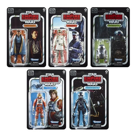 Star Wars Black Series Empire Strikes Back 40th Anniversary Wave 2 Set of 5 Figures Hasbro