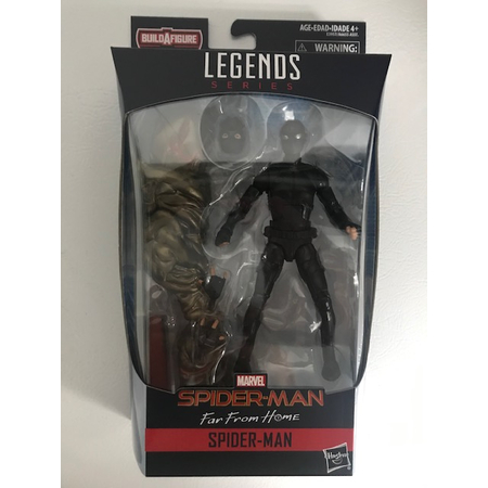Marvel Legends Spider-Man Molten Man BAF Series - Spider-Man (Black Suit) (Far From Home Movie)
