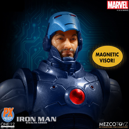 One-12 Collective Marvel Iron Man Stealth Armor PX Exclusif Mezco Toyz