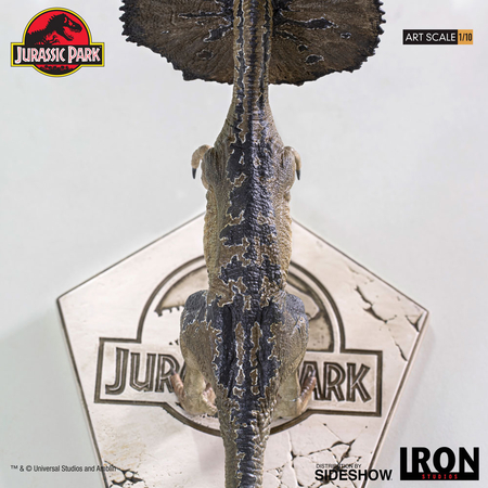 Le Parc jurassique Dilophosaurus Statue 1:10 Iron Studios 905804