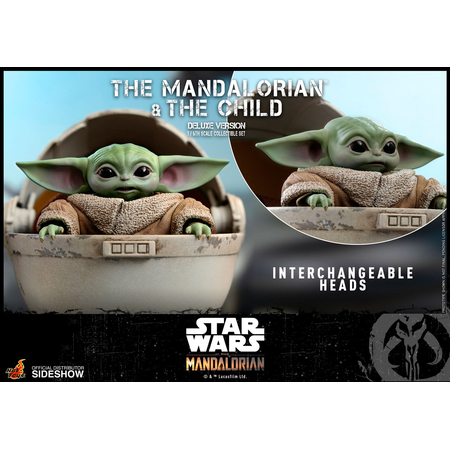 Le Mandalorian et l'Enfant (version de Luxe) figurines 1:6 Hot Toys 905873 TMS015