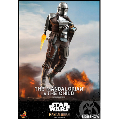 Le Mandalorian et l'Enfant (version régulière) figurines 1:6 Hot Toys 906135 TMS014