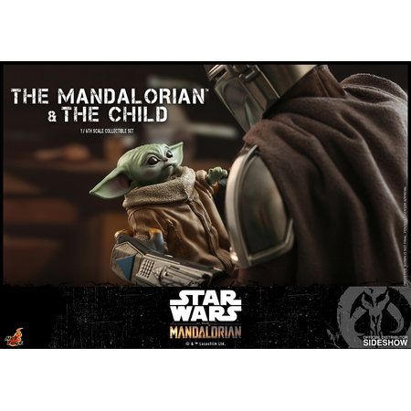 Le Mandalorian et l'Enfant (version régulière) figurines 1:6 Hot Toys 906135 TMS014