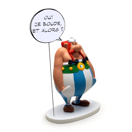 Astérix Statue Obélix Je Boude 18cm Plastoy