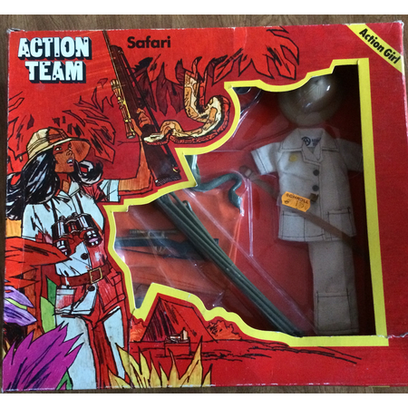 Action Team Safari Action Girl (Allemagne) Vintage Hasbro