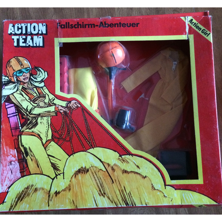 Action Team Fallschirm-Abenteuer (parachutist) Action Girl Vintage Hasbro