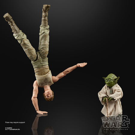Star Wars Black Series Empire Strikes Back 40e Anniversaire 6 pouces Luke Skywalker and Yoda (Jedi Training) Hasbro