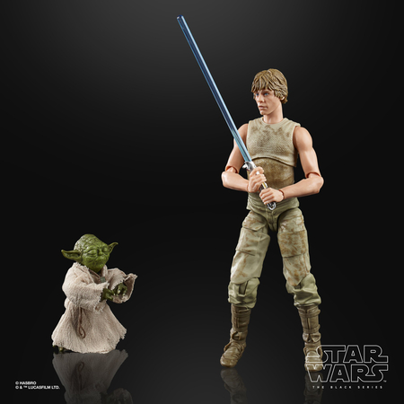 Star Wars Black Series Empire Strikes Back 40e Anniversaire 6 pouces Luke Skywalker and Yoda (Jedi Training) Hasbro