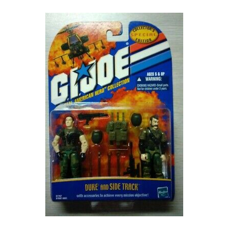 GI Joe TRAH Duke & SideTrack (2001) Hasbro (Canadian Card)