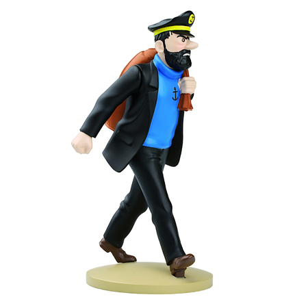 ​​Tintin Figurine Capitaine Haddock En Route Résine 13.5cm
